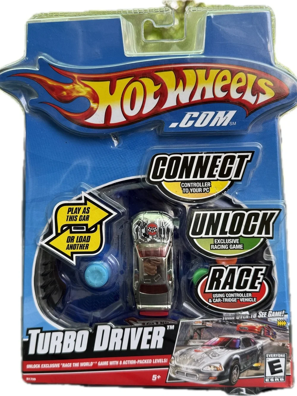 Hot Wheels Turbo Driver Controller PC Game Car-Tridge Sealed Mattel N1709 2008